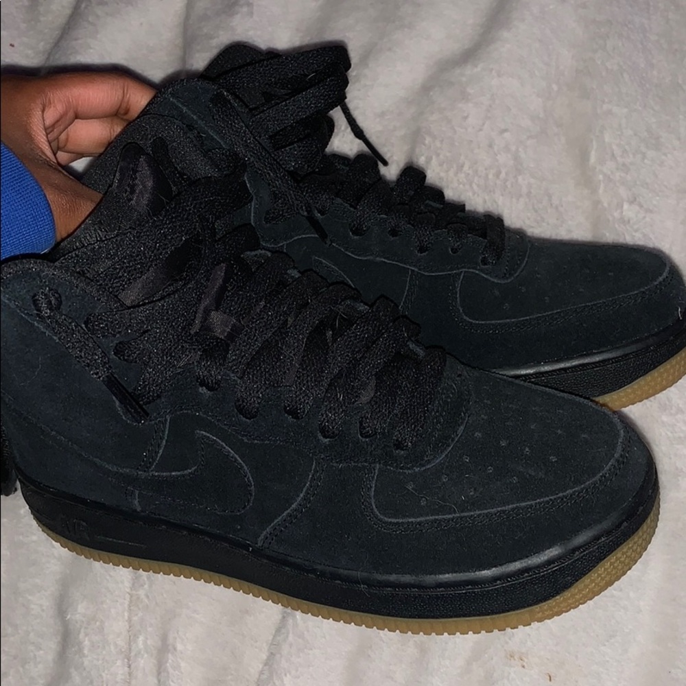 black high top Air Force ones